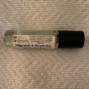 SIMPLE & NATURAL Migraine Headache Roll-On NWOT